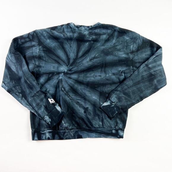 New BSR By Samii Ryan Try Me lightweight sweatshirt black tie dye Size Medium - Picture 2 of 5
